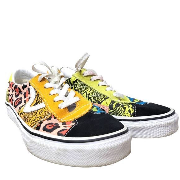 Vans Patchwork Sport Multi-Color Lace-Up Skate Shoes US Men's 6.5/Women's 8 - Picture 2 of 10